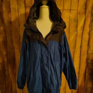 Cabela's Blue And Black Utility Rain Jacket